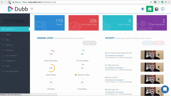 Dubb Dashboard